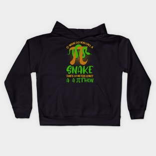 Pithon Pi Symbol Funny Math Teacher Kids Hoodie